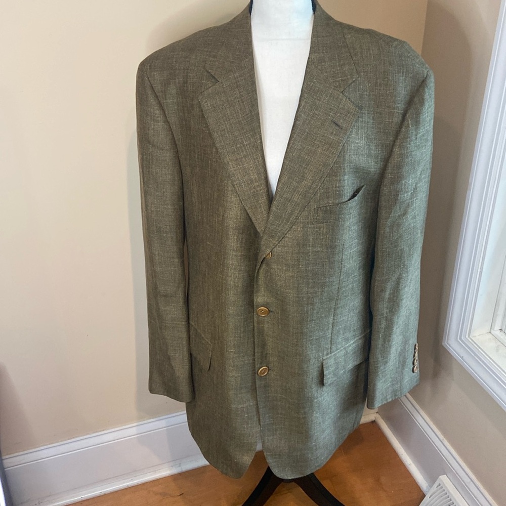 SAMUELSOHN Size 43R Sport Coat Wool Linen Poliamide Blend